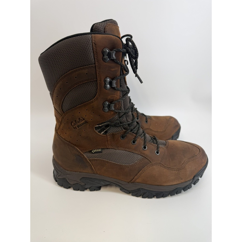 Cabela's Meindl Boots Mens 11 Brown Leather Gore-Tex waterproof Hunting hiking